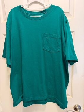 Duluth Trading Co Teal Short-Sleeve Pocket Tee